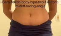 Free Body Type Shape Calculator, Fellow One Research - The Four Body Types Research Participant - Sara Baksh Body Type Two (BT2)