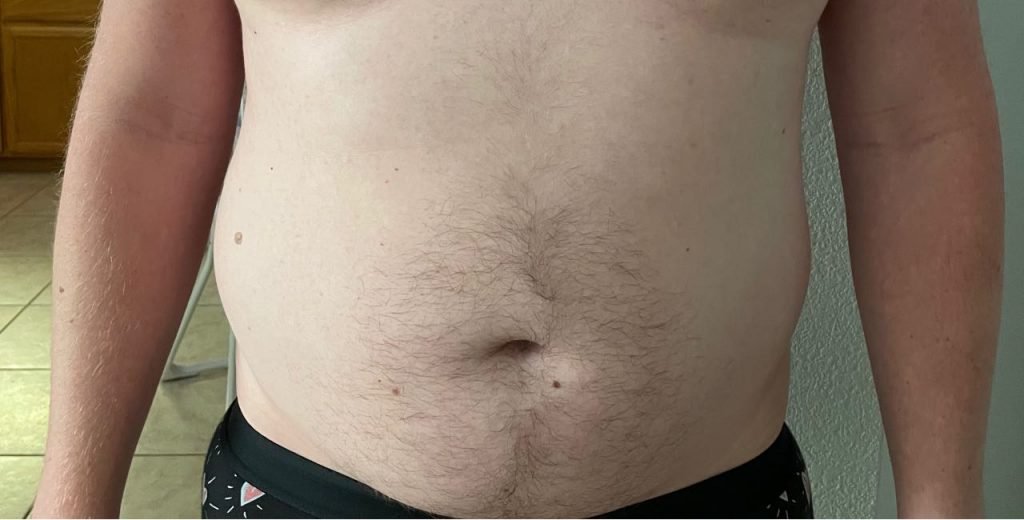 Body Type Two (BT2) Male - Fellow One Research Free Body Type Shape Test - The Four Body Types Research Participant 536