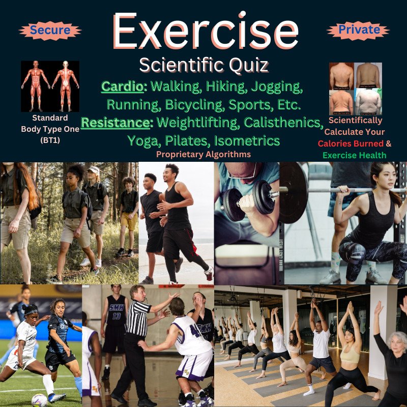 Scientific Exercise Quiz - Digital Scientific Health Quizzes